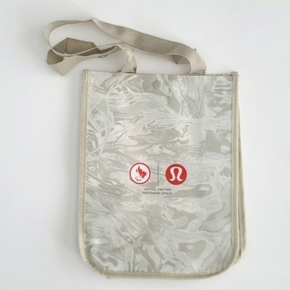 Lululemon 5 Reusable Collectible Totes Red White Black Olympic Beige  Burgundy - Picture 10 of 14